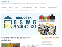 Tablet Screenshot of biblioteka.oswg-wawa.edu.pl
